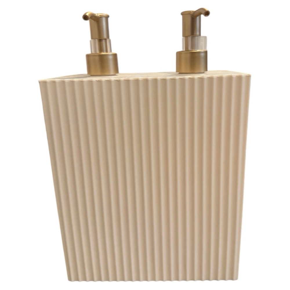 Elegant Cream Soap Dispenser Set